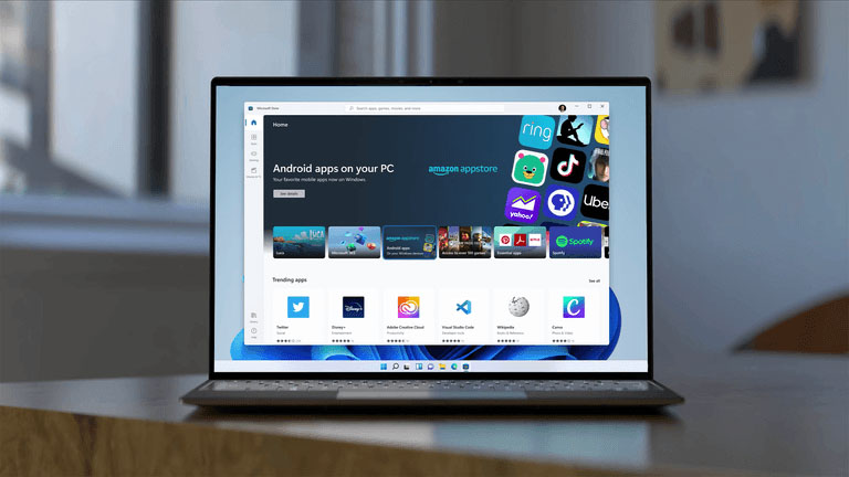 ویندوز 11 نصب شده روی لپ‌تاپ