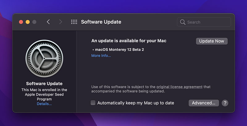 دومین نسخه آزمایشی macOS Monterey