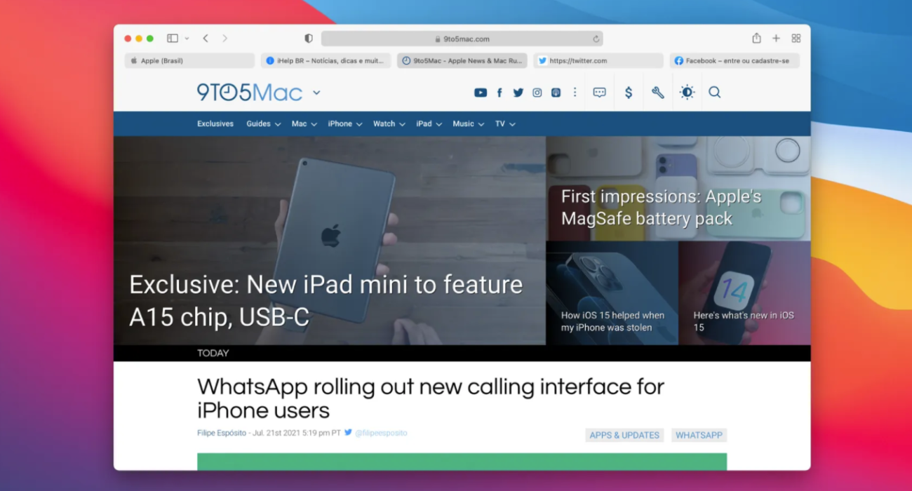 کاربران macOS Big Sur و Catalina می‌توانند آخرین نسخه سافاری را نصب کنند