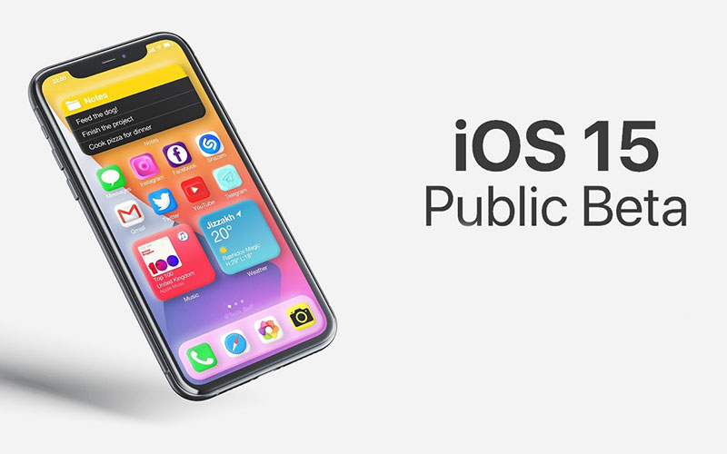 اولین نسخه بتای عمومی iOS 15 عرضه شد