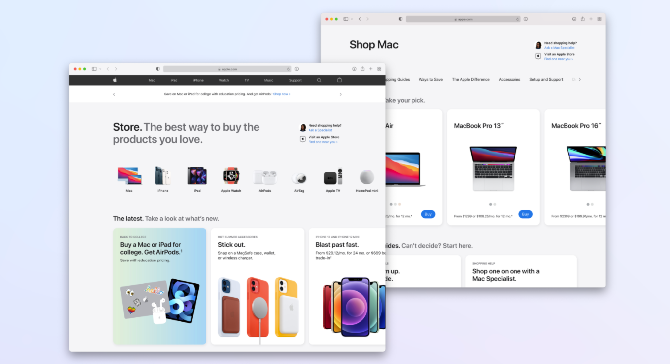 فروشگاه محصولات اپل با طراحی کاملا جدیدی و شبیه به اپ استور در دسترس قرار گرفت