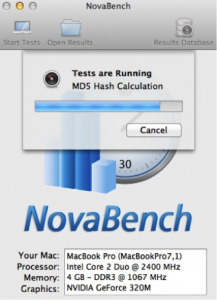 NovaBench نرم‌افزار تشخیص سرعت هارد