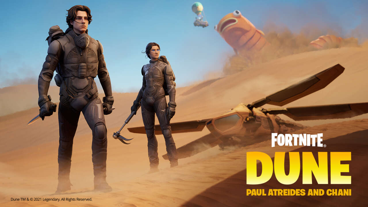 اسکین‌های فیلم Dune در آیتم‌ شاپ فورتنایت موجود شد