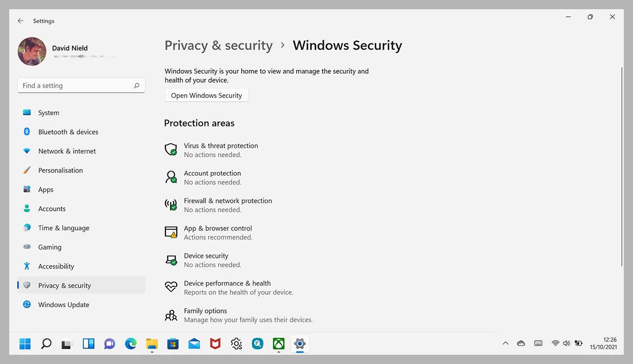 تنظیمات افزایش امنیت در ویندوز