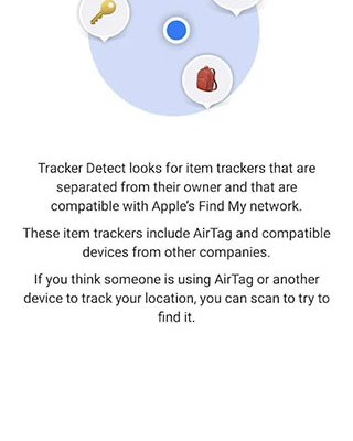 تصویری از اپلیکیشن Tracker Detect اپل