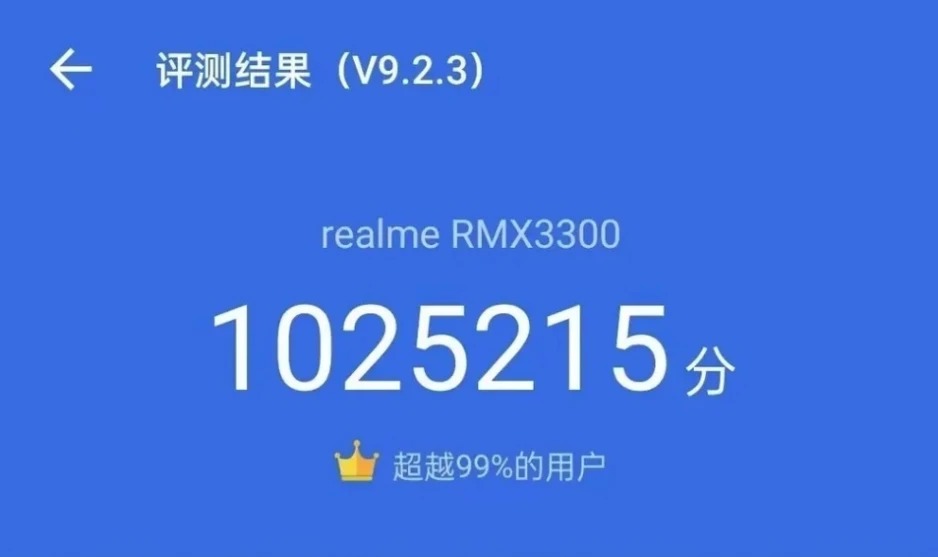 نتیجه بنچمارک گوشی Realme GT 2 Pro