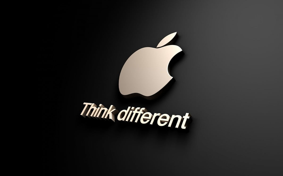 لوگوی اپل به همراه متن Think Different