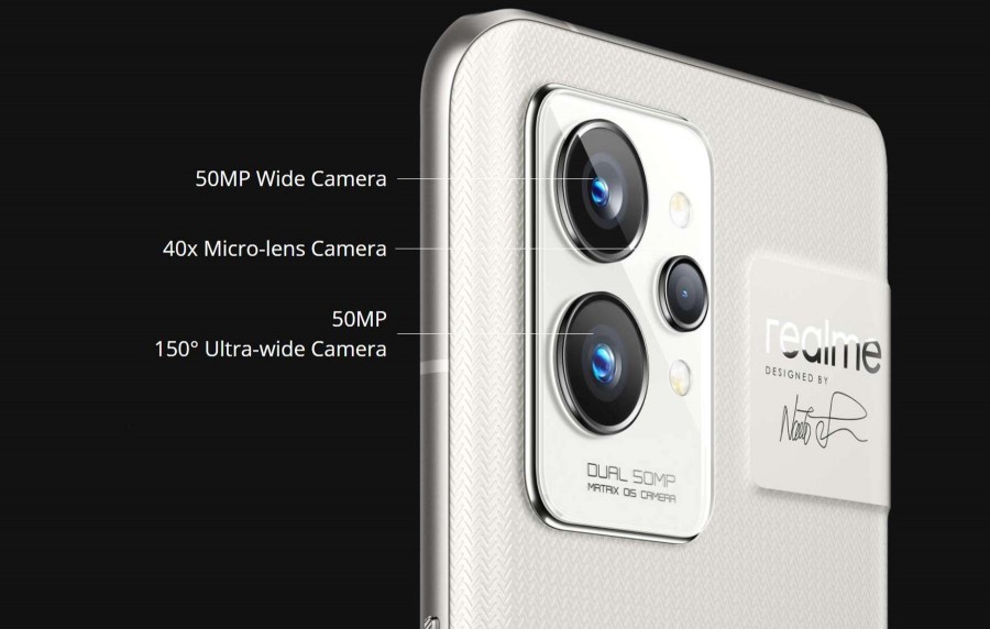تصویری از ماژول دوربین سه‌گانه پشتی ریلمی GT2 پرو
