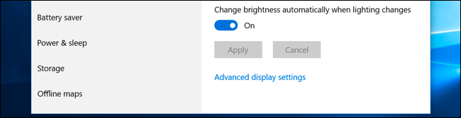 تنظیم نور مانیتور کامپیوتر در ویندوز 10