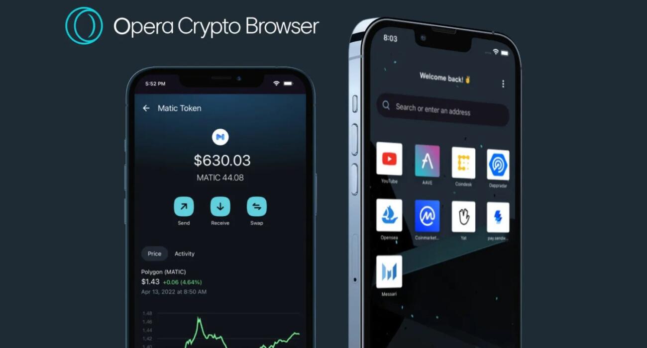 Opera برای iOS هم مرورگر کریپتو با سرویس‌های Web3 و یک کیف پول داخلی ارائه کرد