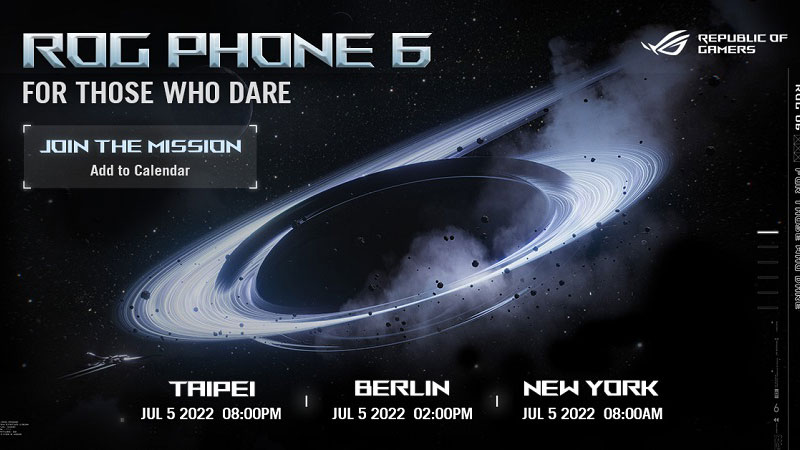 گوشی Asus ROG Phone 6 در ۵ جولای عرضه می‌شود