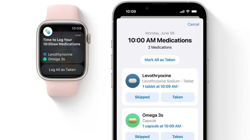 سیستم عامل‌های iOS 16 و watchOS 9 از ویژگی یادآوری داروها پشتیبانی خواهند کرد