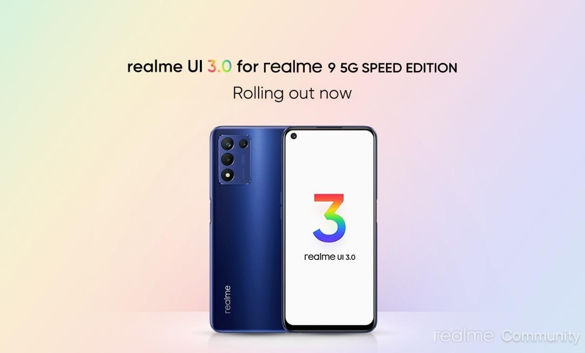 انتشار سیستم عامل Realme UI 3.0 برای گوشی Realme 9 5G Speed