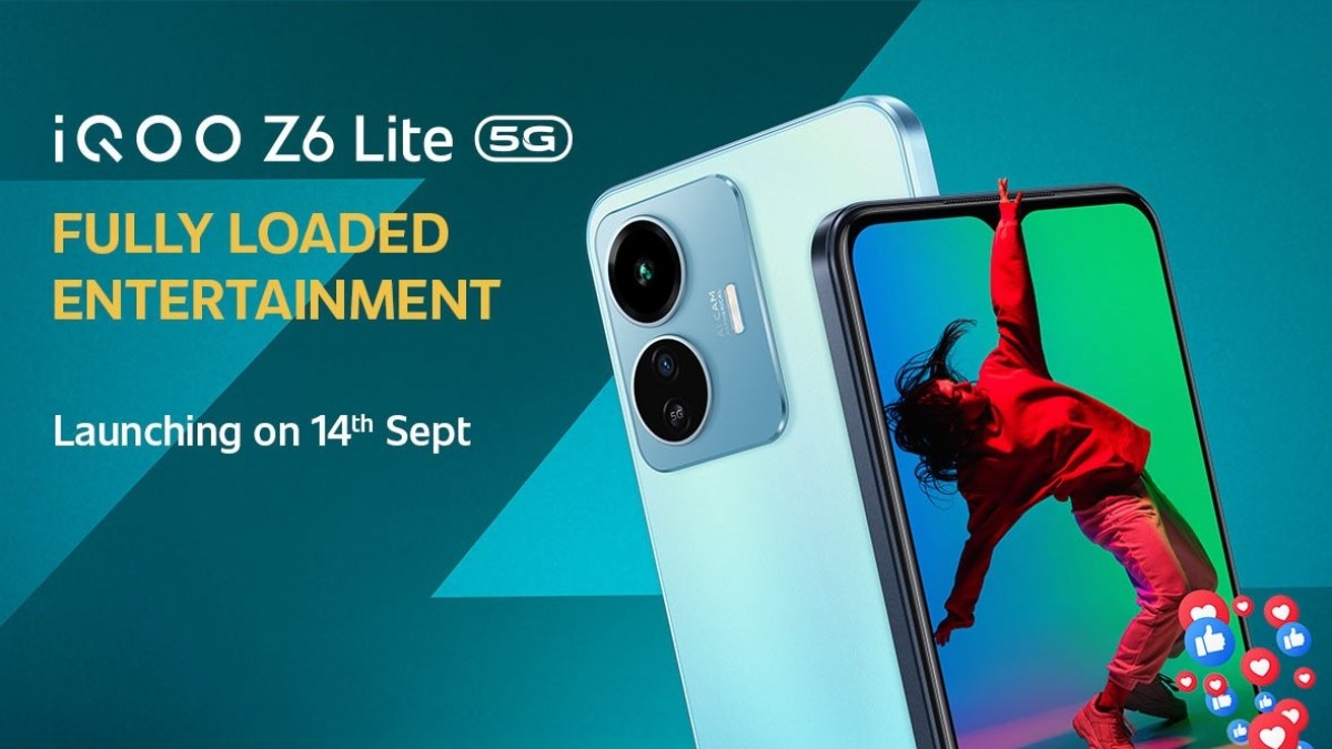 گوشی iQOO Z6 Lite در تاریخ ۱۴ سپتامبر عرضه می‌شود